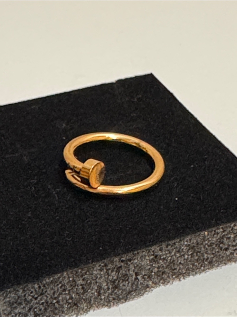 Gold Nail Head Minimalist Ring - Women Jewelry